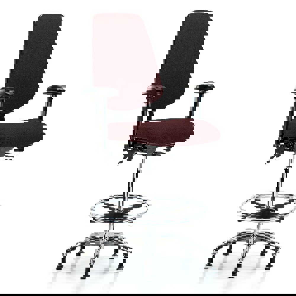 Task Chair: Olefin, Burgundy